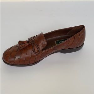 Cole Haan Shoes - COLE HAAN Brown Leather Woven Loafers Cole Haan Shoes - COLE HAAN Brown Leather Woven Loafers